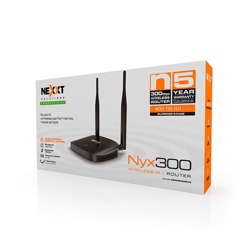 Neox Router Router NEXXT NYX300 – (ARNEL304U1) – TECNOSMART – Tienda PC Gamer