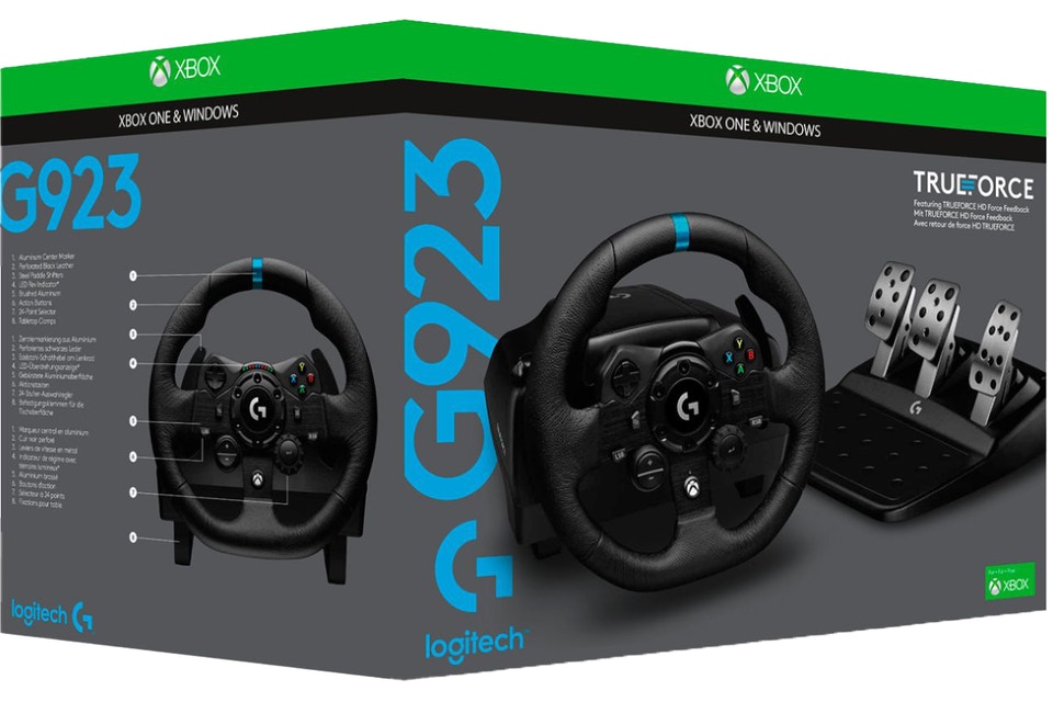VOLANTE LOGITECH G923 TRUEFORCE FOR PC XBOX ONE XBOX SERIES BLACK