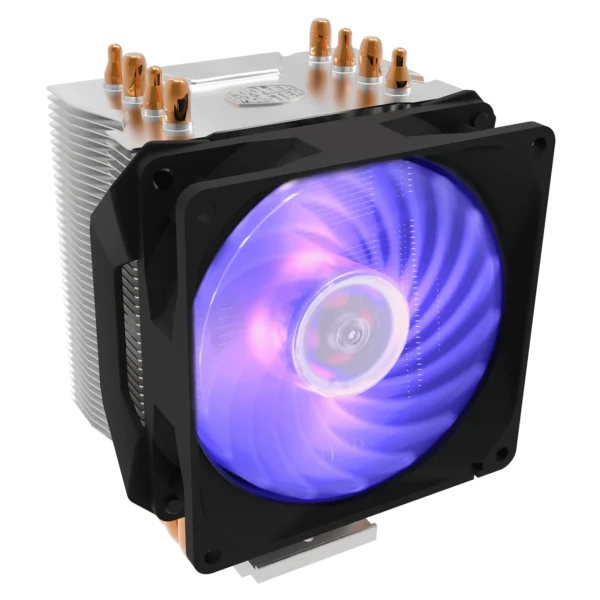AIR COOLER COOLER MASTER H410R RGB LGA 115X/1700 - AM4/AM5 - 4 - PIN PWM - BLACK (RR-H410-20PC-R1)