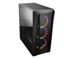 CASE COUGAR MX660 MESH RGB - MID TOWER - TEMPERED GLASS - ATX - 3 FAN ARGB INCLUDED - BLACK (385BMS0.0004) - Imagen 2