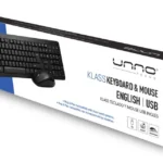 COMBO TECLADO Y MOUSE UNNO TEKNO KLASS USB BLACK - ESPAÑOL