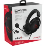 HEADSET HYPERX CLOUD CORE GAMING 7.1 PC - PS4 - XBOX ONE - 3.5MM - USB - BLACK (4P4F2AA)