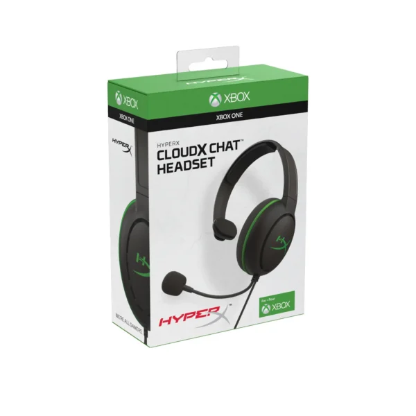HEADSET HYPERX CLOUDX CHAT 3.5MM -  DESIGNED FOR XBOX - BLACK  (HX-HSCCHX-BK/WW)