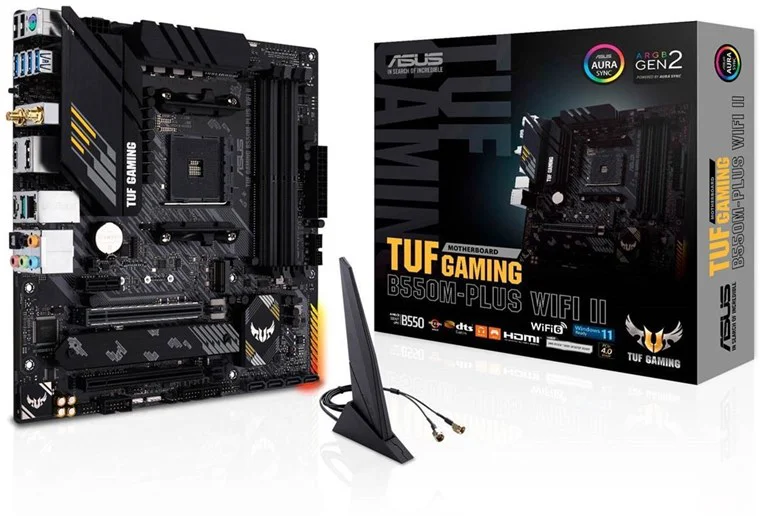 MAINBOARD-ASUS-TUF-B550M-PLUS-GAMING-AMD-RYZEN-AM4-DDR4-DP-HDMI-90MB14A0-M0EAY0_Placas-madre_11669_1.webp MAINBOARD ASUS TUF GAMING B550M-PLUS WI-FI II AMD RYZEN AM4 - DDR4 - DP/HDMI (90MB19Y0-M0EAY0) - Imagen 1