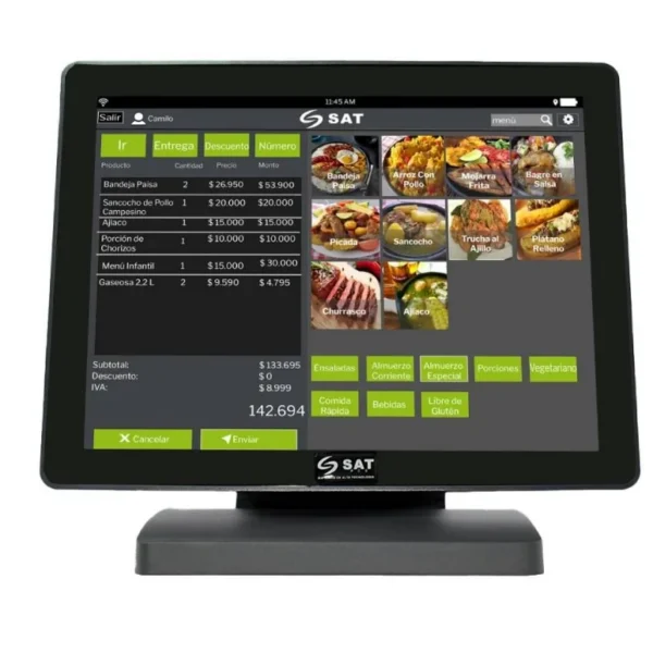 MONITOR TOUCH SAT 1053FPH - 15" 1024 x 768PX - MULTI-TOUCH 3 PUNTOS - HDMI/VGA/USB