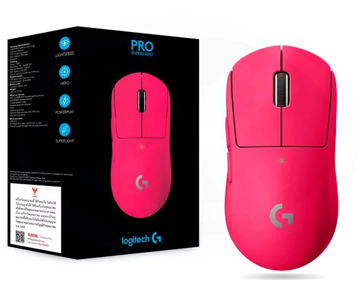 MOUSE-LOGITECH-GAMING-G-PRO-X-SUPERLIGHT-WIRELESS-25600DPI-5-BOTONES-ROSE-910-005954_RATONES_9884_1.webp Logitech G Pro X Superlight Rose - (910-005954) - Imagen 1