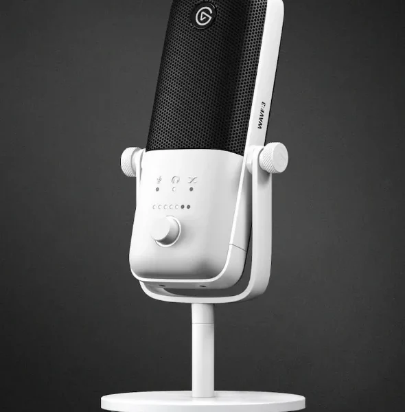 MICROFONO ELGATO WAVE:3 WHITE - CARDIODE - USB (10MAB9911)
