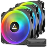 PACK 3 VENTILADORES ANTEC PRIZM X 120 ARGB - FAN CONTROLLER - 3 PINES - BLACK