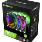 PACK 3X VENTILADORES 120mm GAMEMAX RB300 ARGB - 3 PINES AURA