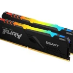PBA RAM KINGSTON FURY BEAST RGB 8GB DDR4 3600MHZ CL17 BLACK (KF436C17BBA/8)