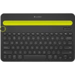 TECLADO INALAMBRICO K480 BLUETOOTH MULTIPLATAFORMA - PC/TABLET/SMARTPHONE BLACK/YELLOW (920-006346)