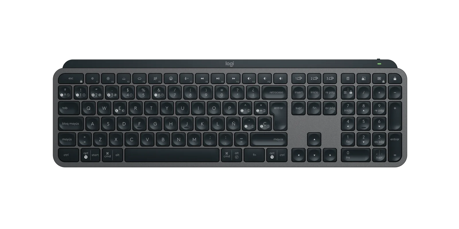 TECLADO-LOGITECH-MX-KEYS-COMFORT-RETROILUMINADO-WIRELESS-BLUETOOTH-GRAFITO-USB-C-920-011561_TECLADOS_13654_1.webp Logitech MX Keys S Graphite - (920-011561) - Imagen 1