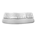 Teclado Logitech Ergo Wave Keys, Inalámbrico, Ergonómico, White Raw