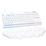 Teclado Logitech G713 TKL, Mecánico, Switch Tactile, White Aurora Collection