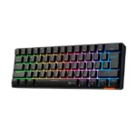 TECLADO MECANICO MEETION HESTIA MT-MK005 ALAMBRICO - 60% LED - OUTEMU BLUE SWITCH - USB TYPE-C - BLACK