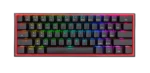 TECLADO MECANICO REDRAGON FIZZ PRO WIRELESS K616-RGB PW - 60% - DUST PROOF RED - 430G - USB-C - BLACK - Imagen 4