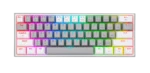 TECLADO MECANICO REDRAGON FIZZ PRO WIRELESS K616-RGB GW - 60% - DUST PROOF RED - 430G - USB-C - GRAY/WHITE - Imagen 2