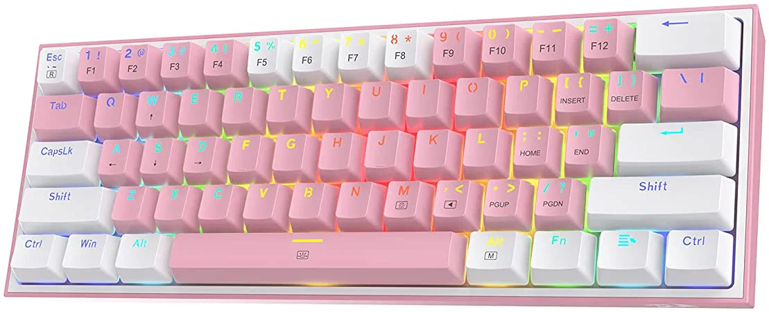 TECLADO-MECANICO-REDRAGON-K617-FIZZ-WIRELESS-60-RGB-LINEAR-RED-SWITCH-430G-USB-C-PINK-WHITE_TECLADOS_10125_1.webp TECLADO MECANICO REDRAGON FIZZ PRO WIRELESS K616-RGB PW - 60% - DUST PROOF RED - 430G - USB-C - PINK/WHITE - Imagen 1