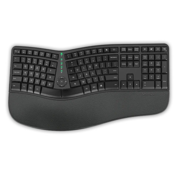 TECLADO MEETION MT-DIRECTOR - WIRELESS - ERGONOMICO - BLACK