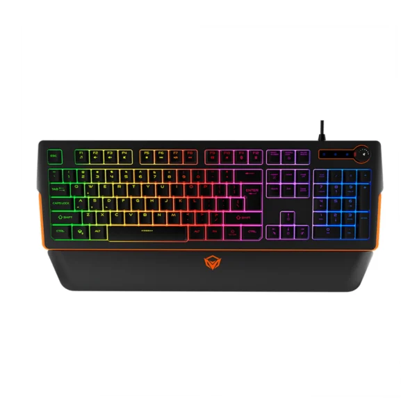 TECLADO MEETION MT-K9520 DE MEMBRANA - RETROILUMINADO - ANTI-GHOSTING - USB - BACK
