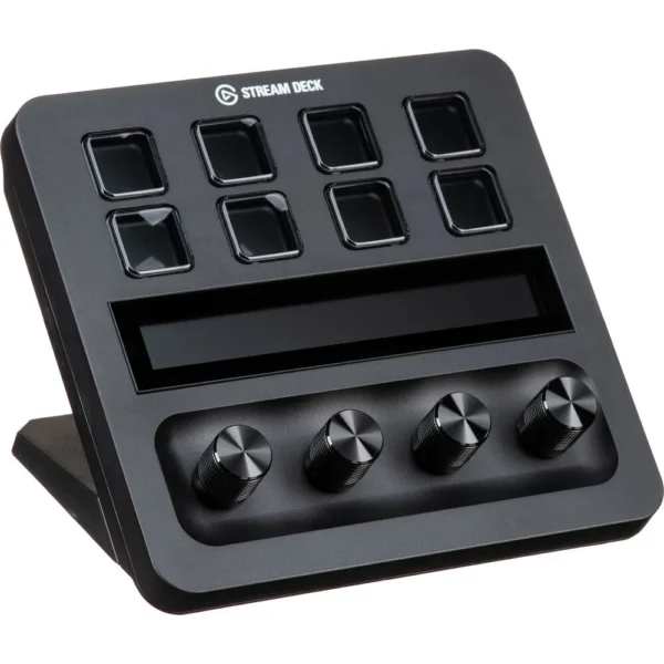 TECLADO PERZONALIZABLE CORSAIR ELGATO STREAM DECK+ 8 TECLAS LCD - USB-C - BLACK (10GBD9901)