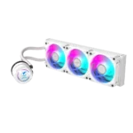 WATER COOLER AORUS WATERFORCE X II 360 ICE - FULL COLOR LCD DISPLAY - 3X120MM ARGB MAGNETICO - LGA 115X/1200/1700 - AM4/AM5 - WHITE (GP-AORUSWATERFORCEXII360W)