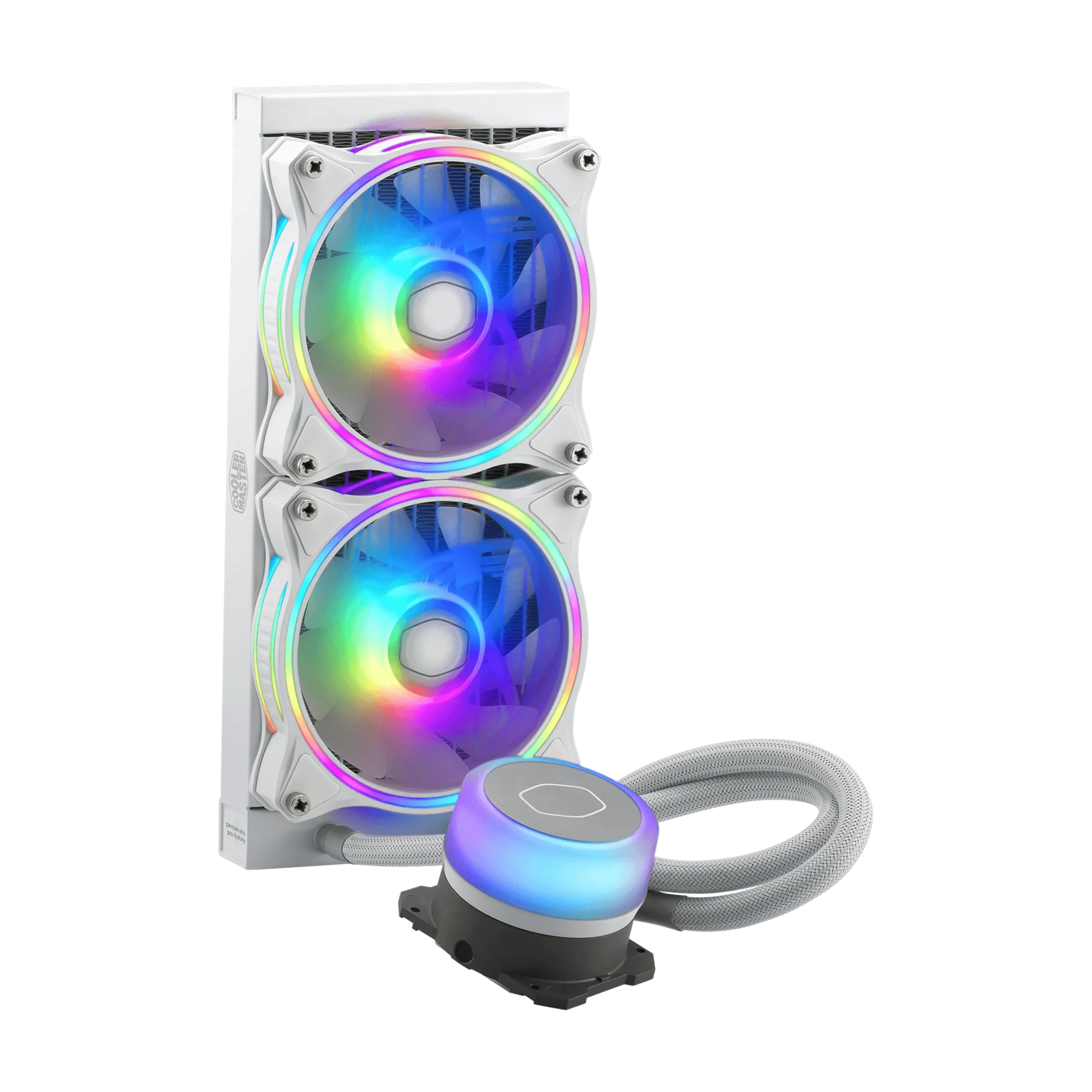 WATER-COOLER-COOLER-MASTER-MASTERLIQUID-ML240-ILLUSION-WHITE-EDITION-ADDRESSABLE-GEN-2-RGB-LGA115X-LGA1700-AM4-WHITE-MLX-D24M-A18PW-R1_Enfriamiento-y-Ventilacion_8345_1.webp Liquid Cooler CoolerMaster MasterLiquid ML240 Illusion - White (MLX-D24M-A18PW-R1) - Imagen 1