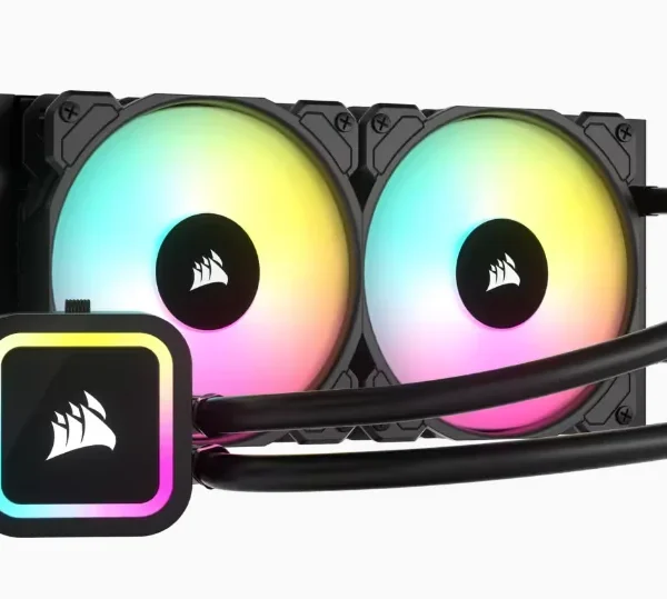 WATER COOLER CORSAIR iCUE H100X RGB ELITE - 2 FAN 120MM - LGA 115X 1700/AM4 AM5 (CW-9060065-WW)
