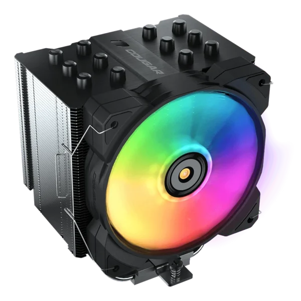 AIR COOLER COUGAR FORZA 85 ARGB - 1 FAN 120MM - 2000RPM - LGA115X/LGA1200/1700/LGA1851/AM4/AM5 - BLACK (CGR-FZA85-ARGB)