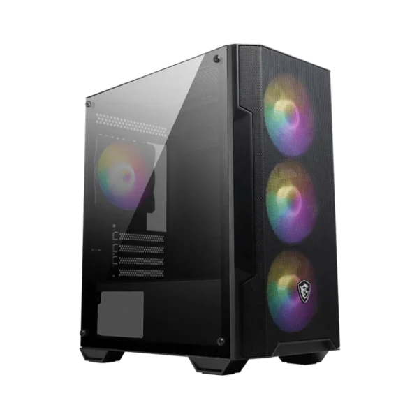 CASE MSI MAG FORGE M100A - MATX - 4 FAN 120MM INCLUDED - TEMPERED GLASS - MID TOWER - BLACK
