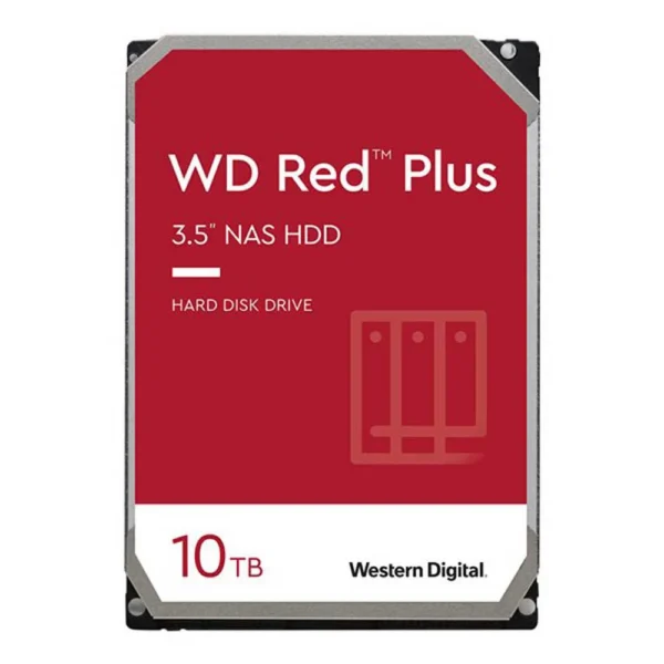 Disco Duro interno WD RED PLUS 10TB WD101EFBX 7200RPM 3.5" 256MB para NAS