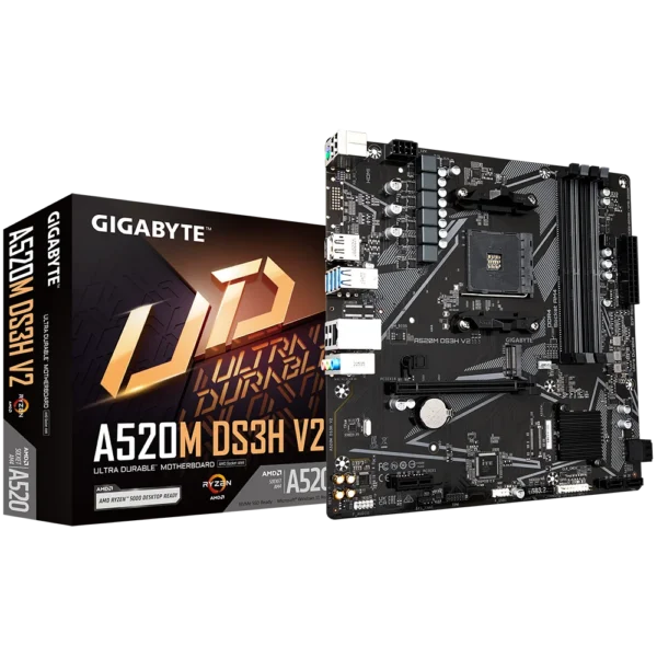 MAINBOARD GIGABYTE A520M DS3H V2 AMD - AM4 - DDR4 - MATX - HDMI/DP