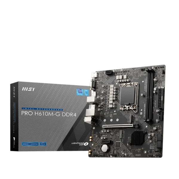 MAINBOARD MSI PRO H610M-G DDR4 - MATX - 13TH - LGA 1700 - DP/VGA/HDMI (911-7D46-228)