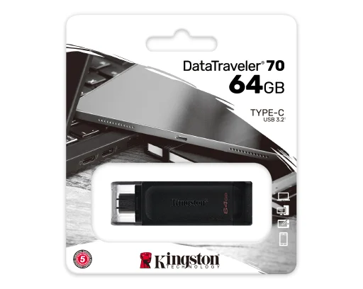 Pen Drive Kingston Datatraveler 70 64GB - (DT70/64GB) - Imagen 2