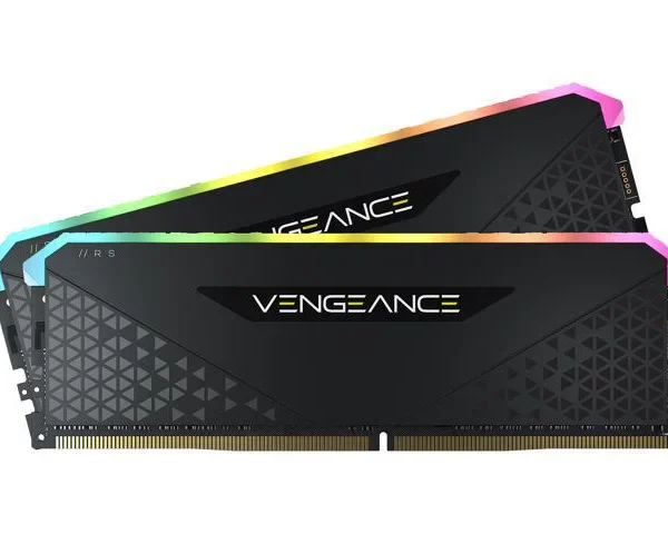 RAM CORSAIR VENGEANCE RGB RS 16GB 3200MHZ DDR4 CL16 BLACK (CMG32GX4M2E3200C16)