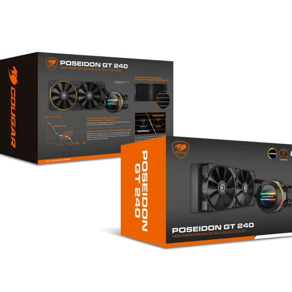 WATER COOLER COUGAR POSEIDON-GT 360 - LGA 115X - AMD AM4 (3MAQS240.0001)