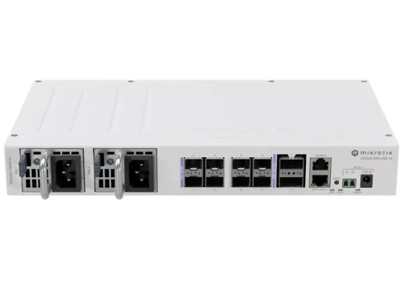 Cloud Router Switch MikroTik CRS510-8XS-2XQ-IN | 8x SFP+ 25G | 2x SFP+ 100G | Fuente Redundante