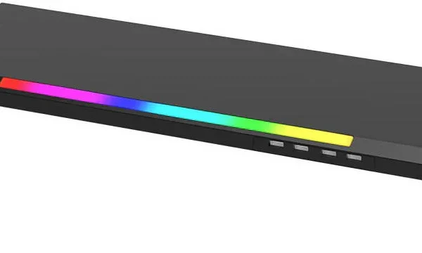STAND MARVO PARA MONITOR DZ-01 - RGB - 4 PORT USB - TOUCH - BLACK