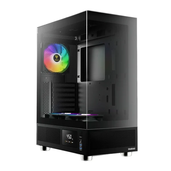 CASE GAMDIAS ATLAS E1 BLACK | 2 FAN 120MM ARGB