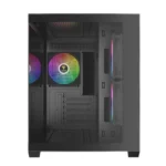 CASE GAMDIAS AURA GC10M V2 ARGB  - MICRO TOWER - TEMPERED GLASS -  M-ATX - 3 FAN 120MM ARGB - BLACK - Imagen 2