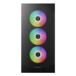 CASE GAMDIAS TALOS E2 ELITE - MID TOWER - TEMPERED GLASS -  ATX - 3 FAN 120MM RGB - BLACK - Imagen 2