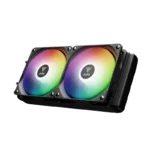 WATER COOLER GAMDIAS AURA GL240 DIGITAL ARGB - 240MM - 800 - 1800 RPM±10% - LGA 1851/AM5 - BLACK - Imagen 2