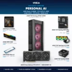 ASUS Agent Computer Personal AI con AMD Ryzen 9 9900X, ASUS Prime GeForce RTX 5070 Ti 16GB GDDR7, 64GB DDR5 y SSD 2TB – Tecnosmart