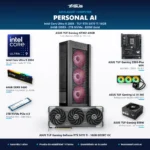 ASUS Agent Computer Personal AI con Intel Core Ultra 9 285K, ASUS TUF Gaming GeForce RTX 5070 Ti 16GB GDDR7, 64GB DDR5 y SSD 2TB – Tecnosmart