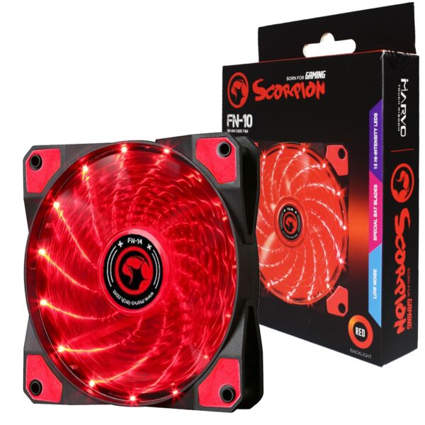 Ventilador para Case Marvo FN-10RD ROJO