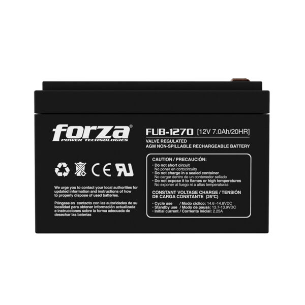 Bateria para UPS 12v 7Ah - Forza FUB-1270