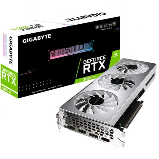 Tarjeta de video Gigabyte Vision RTX 3070 8GB OC - (GV-N3070VISION OC-8GD REV 1.0)