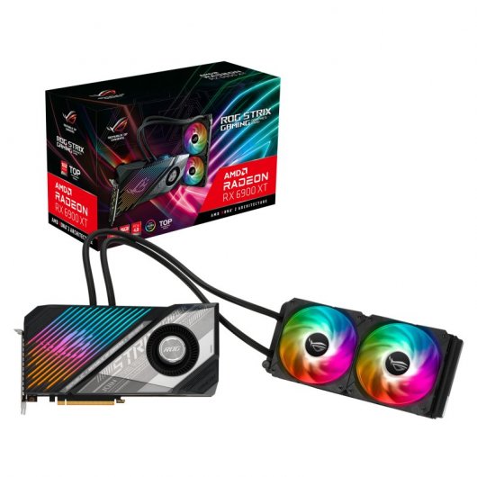 Tarjeta de video Asus ROG Strix RX 6900XT 16GB OC - (ROG-STRIX-LC-RX6900XT-O16G-GAMING)