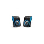 PARLANTE GENIUS SP-Q180 2.0 MULTIMEDIA / ALIMENTACION USB / 6W / 3.5MM / BLUE