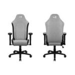 SILLA AEROCOOL CROWN PLUS ASH GREY -  HASTA 150KG - CILINDRO A GAS CLASE 4 - BIFMA X5.1 - GRAY